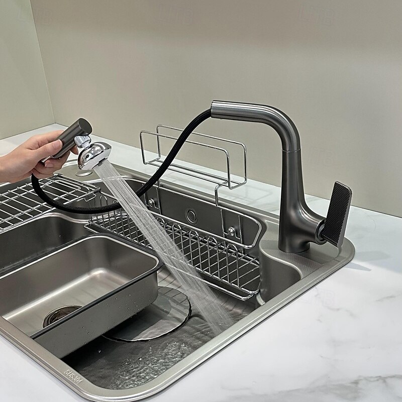 Kitchen faucet - Single Handle One Hole Electroplated / Painted Finishes Pull-out / Pull-down / Standard Spout Centerset Modern Contemporary Kitchen Taps 2025 - CAD $143.99 –P1