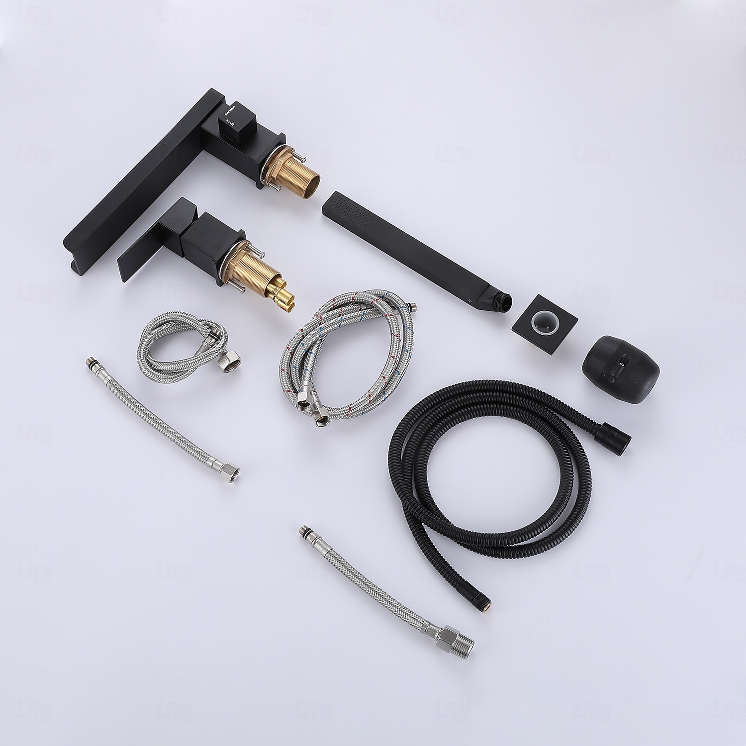 Bathtub Faucet - Modern Contemporary Painted Finishes Roman Tub Brass Valve Bath Shower Mixer Taps 2025 - CAD $311.99 –P3