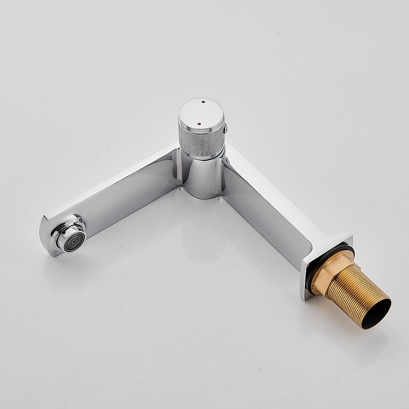 Basin Sink Mixer Taps, Bathroom Sink Faucet Single Handle One Hole Deck Mounted Vessel Water Tap with Hot and Cold Hose 2025 - CAD $89.59 –P13