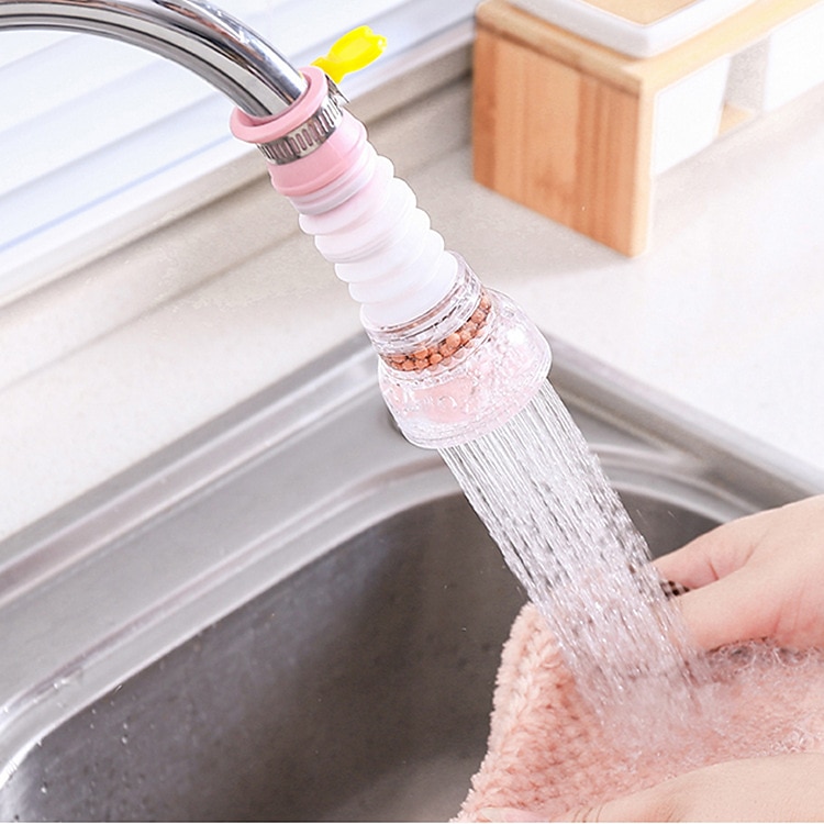 2Pcs Kitchen Water Filter Faucet Head Replacement 360 Adjustable Flexible Tap Extender Water Saving Sprayer Aerator Nozzle Attachment Diffuser Bathroom Accessories 2025 - CAD $9.99 –P3
