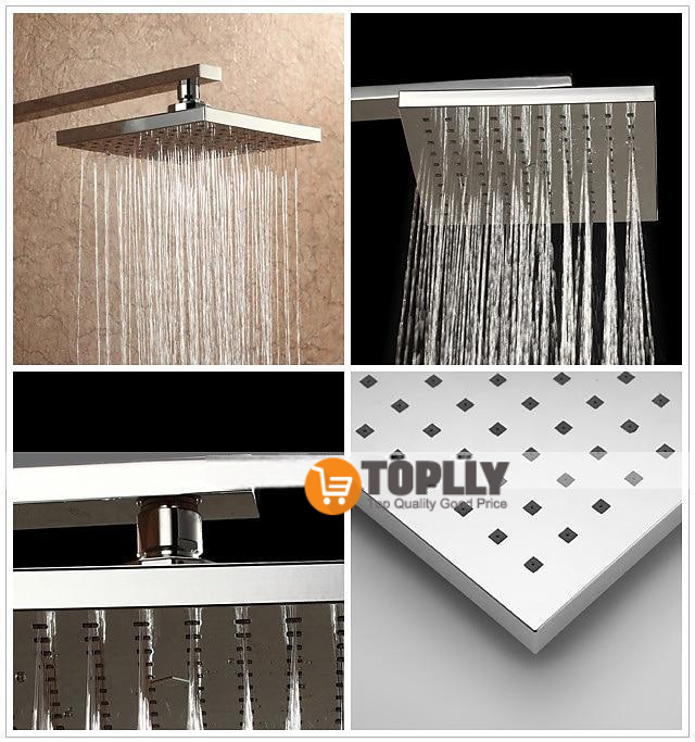 7.9 Inch Basics Rainfall Shower Head Rectangular/Contemporary Shower Head Polished Chrome 2025 - CAD $27.99 –P2