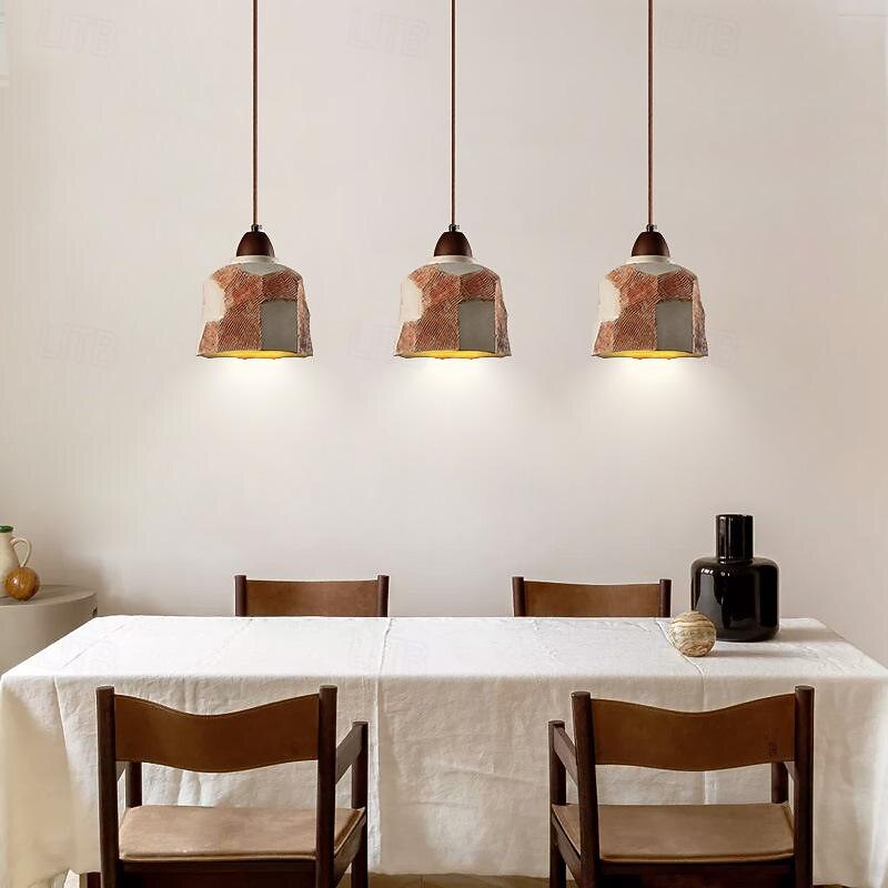 Gray Concrete Dome Pendant Light - Single Farmhouse Vintage Hanging Ceiling Lamp. Red Industrial Chandelier for Kitchen Island, Sink Light Fixture, Dining Room Table, Bedroom, Restaurant 2025 - CAD $169.99 –P1