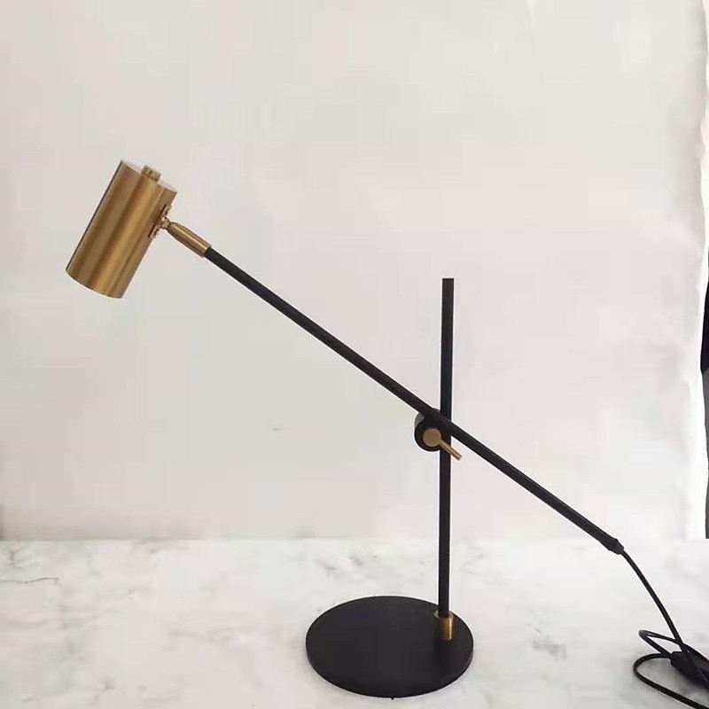 Desk/Table Lamp, Matte Brass Finish, Adjustable Height, Balance Arm, in-Line Rocker On/Off Switch 2025 - CAD $124.99 –P5