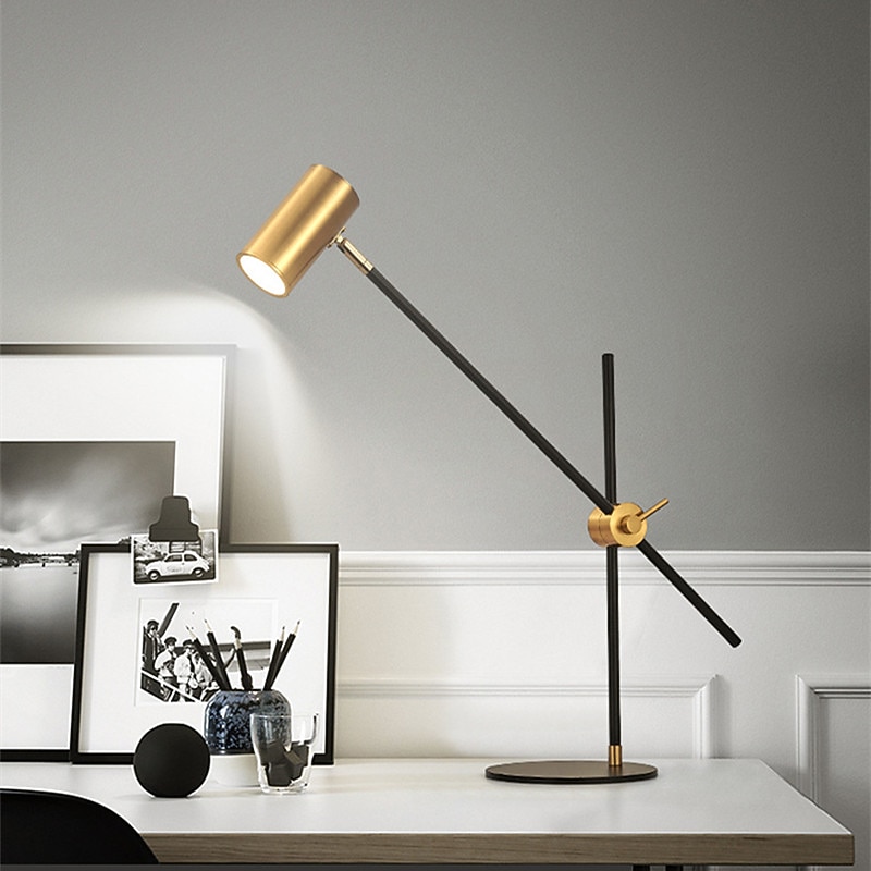 Desk/Table Lamp, Matte Brass Finish, Adjustable Height, Balance Arm, in-Line Rocker On/Off Switch 2025 - CAD $124.99 –P4