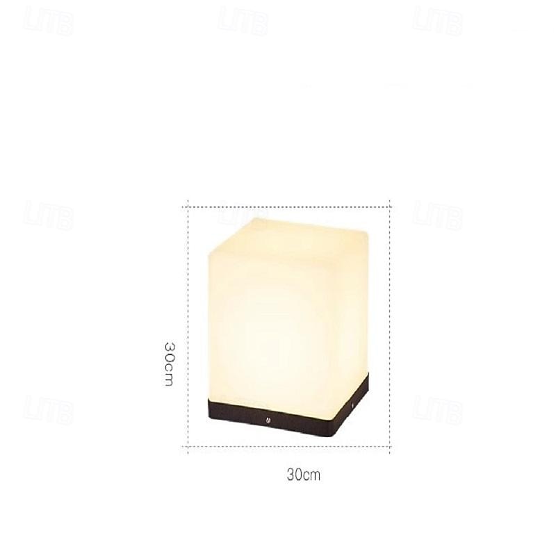 LED Outdoor Wall Lights Warm White 20/25/30/40cm Garden Post Patio Light Outdoor Square Pillar Lamp Simplicity IP54 Waterproof Garden Yard Pillar Lamps 3000K 2025 - CAD $169.99 –P4