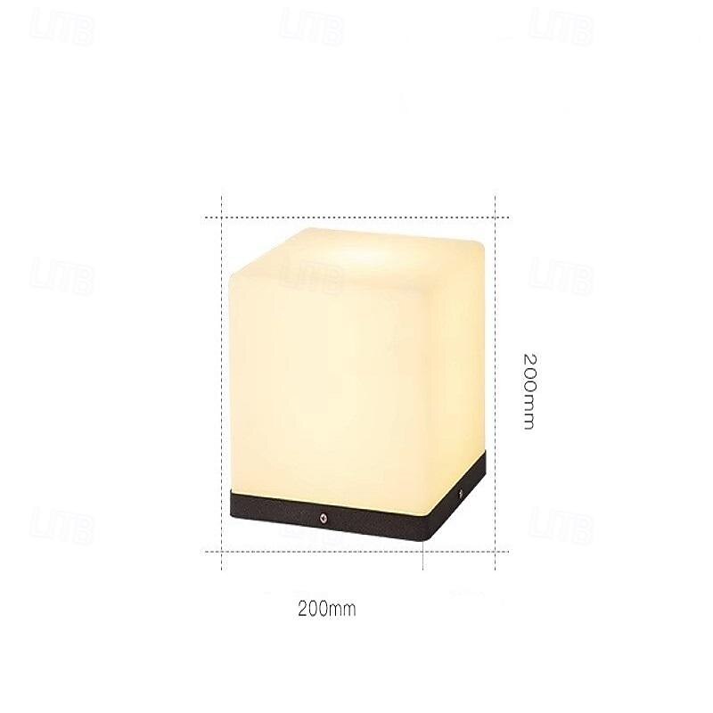 LED Outdoor Wall Lights Warm White 20/25/30/40cm Garden Post Patio Light Outdoor Square Pillar Lamp Simplicity IP54 Waterproof Garden Yard Pillar Lamps 3000K 2025 - CAD $169.99 –P6