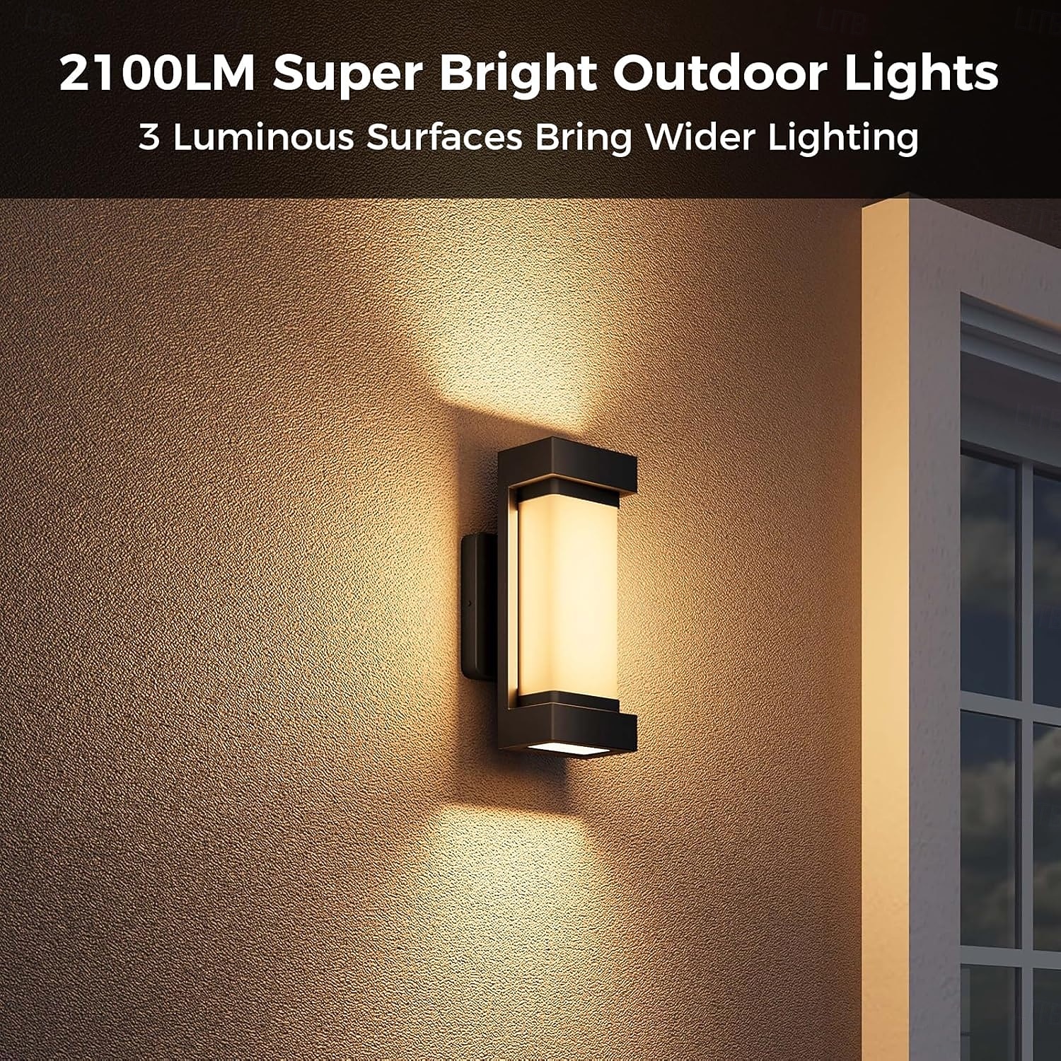 LED Outdoor/Indoor Wall Lamp 2 Heads Tuya Amat App Adjustable Beam Angle LED Porch Lamp Outdoor Lamp 110-240V 2025 - CAD $182.16 –P3
