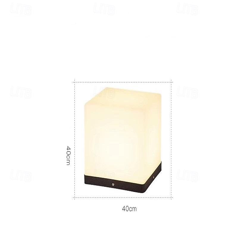 LED Outdoor Wall Lights Warm White 20/25/30/40cm Garden Post Patio Light Outdoor Square Pillar Lamp Simplicity IP54 Waterproof Garden Yard Pillar Lamps 3000K 2025 - CAD $169.99 –P5