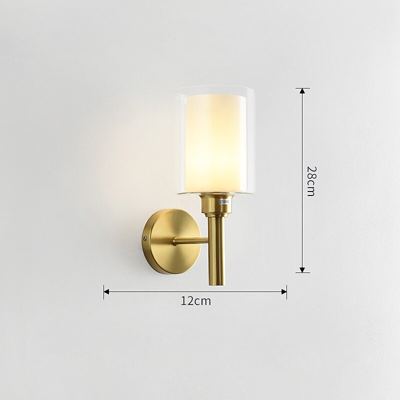 Modern Flush Mount Wall Lights LED Living Room Bedroom Copper Wall Light 220-240V 2025 - CAD $169.99 –P1