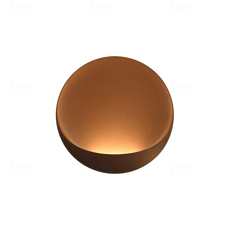 Modern Minimalist Round Aluminum LED Wall Sconce Lamp Indoor Modern Indoor Wall Lights Bedroom Metal Wall Light 110-240V 10W 2025 - CAD $137.99 –P7