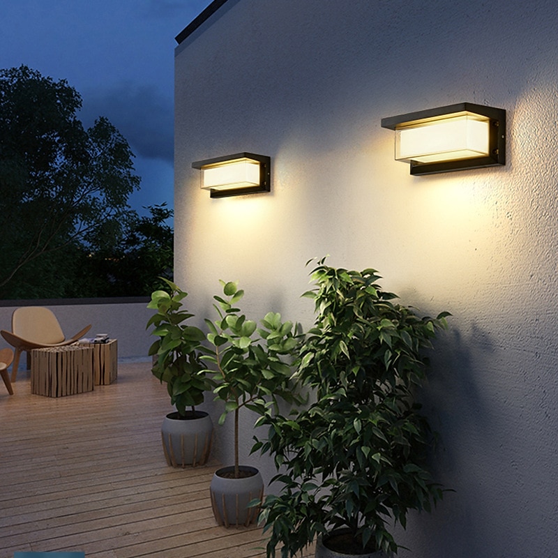 Modern Outdoor Wall Light LED Waterproof Courtyard Hallway Stair Light Acrylic Wall Lights 220-240V 10 W 2025 - CAD $177.99 –P2