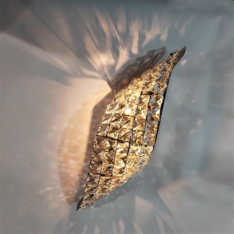 Modern Crystal Wall Sconce LED Wall Lamp Crystal Bedside Night Light for Bathroom, Bedroom, Living Room, Entryway 2025 - CAD $87.99 –P7