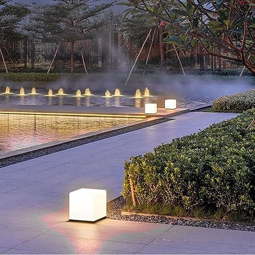 LED Outdoor Wall Lights Warm White 20/25/30/40cm Garden Post Patio Light Outdoor Square Pillar Lamp Simplicity IP54 Waterproof Garden Yard Pillar Lamps 3000K 2025 - CAD $169.99 –P2