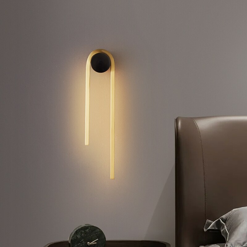Wall Lights LED Nordic Style Indoor Wall Lights Living Room Bedroom Copper 2025 - CAD $194.99 –P1