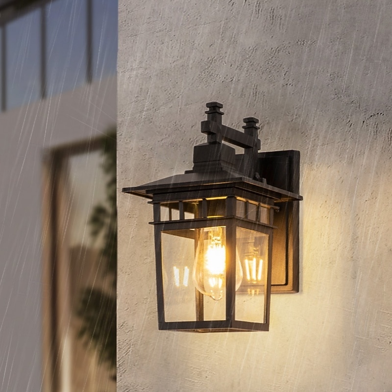 Outdoor Light Fixtures Wall Mount Aluminium Waterproof Exterior Wall Lantern, Anti-Rust Outside Black Wall Sconce Porch Lights for House Garage, Doorway 2025 - CAD $126.99 –P4