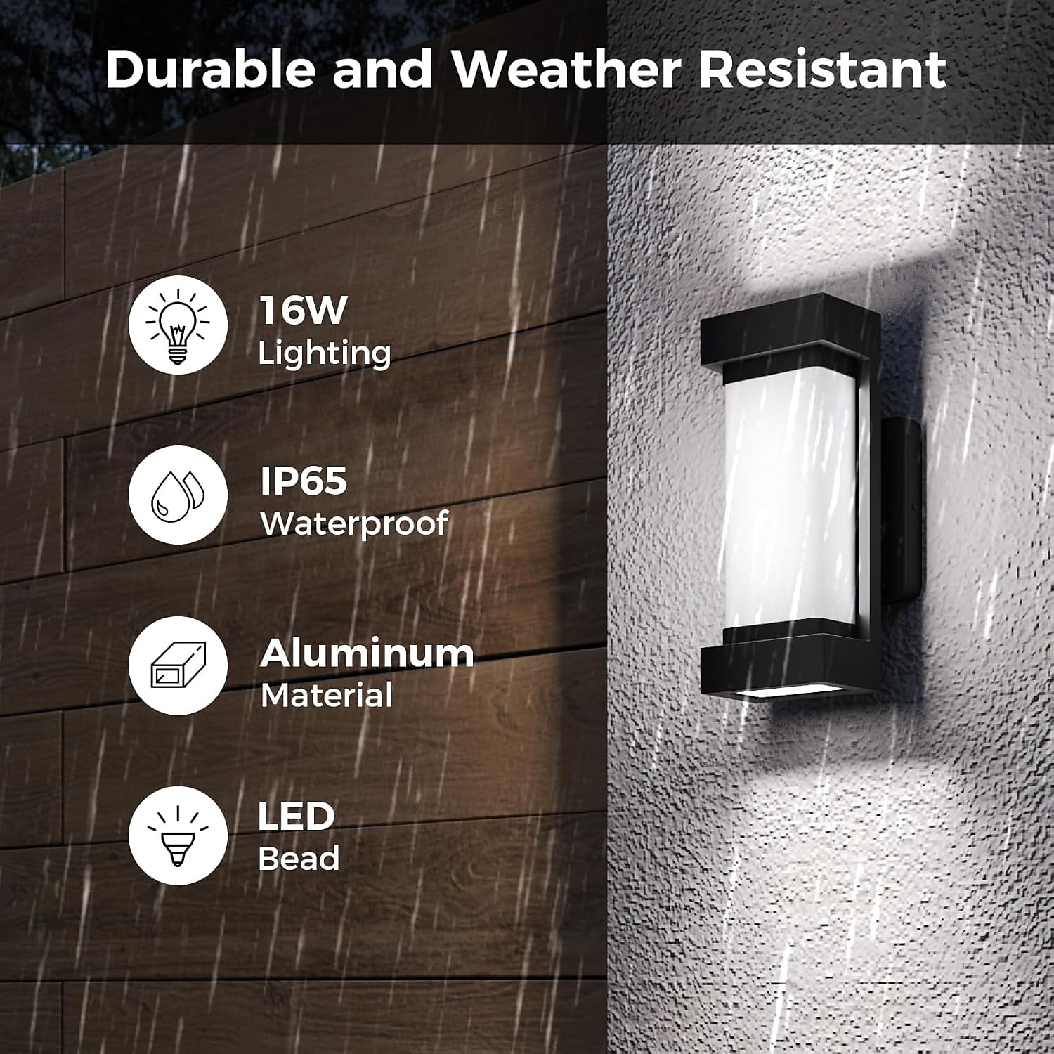 LED Outdoor/Indoor Wall Lamp 2 Heads Tuya Amat App Adjustable Beam Angle LED Porch Lamp Outdoor Lamp 110-240V 2025 - CAD $182.16 –P5