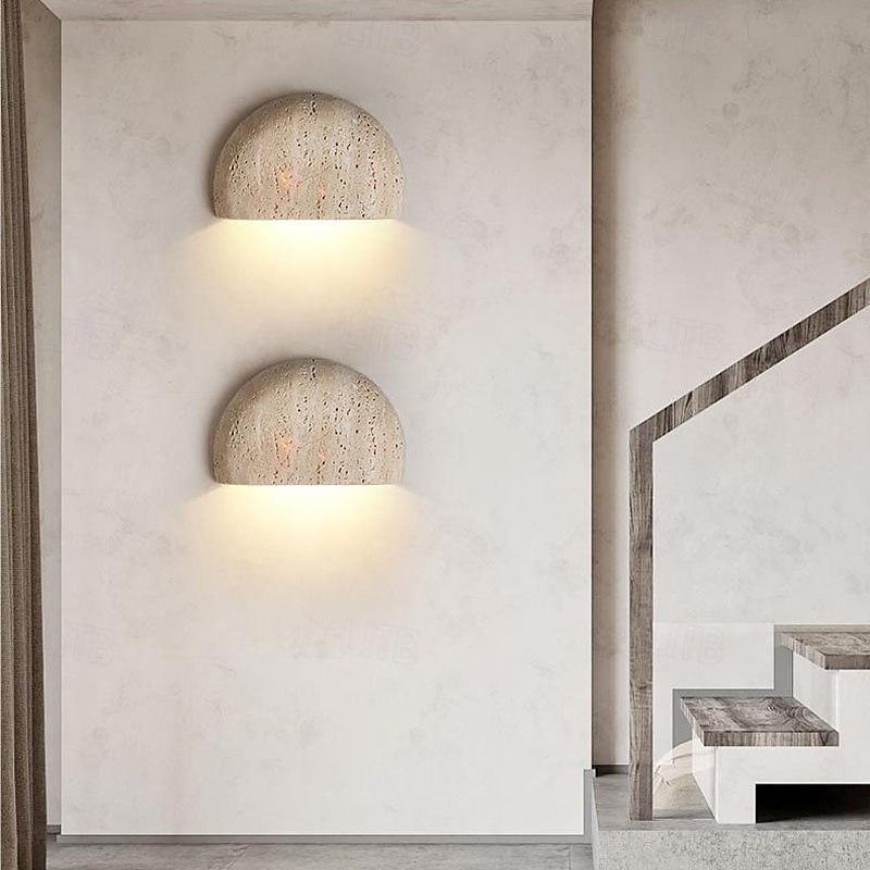 Indoor Modern Nordic Style Indoor Wall Lights Bedroom Dining Room Stone Wall Light 85-265V 2025 - CAD $137.99 –P1