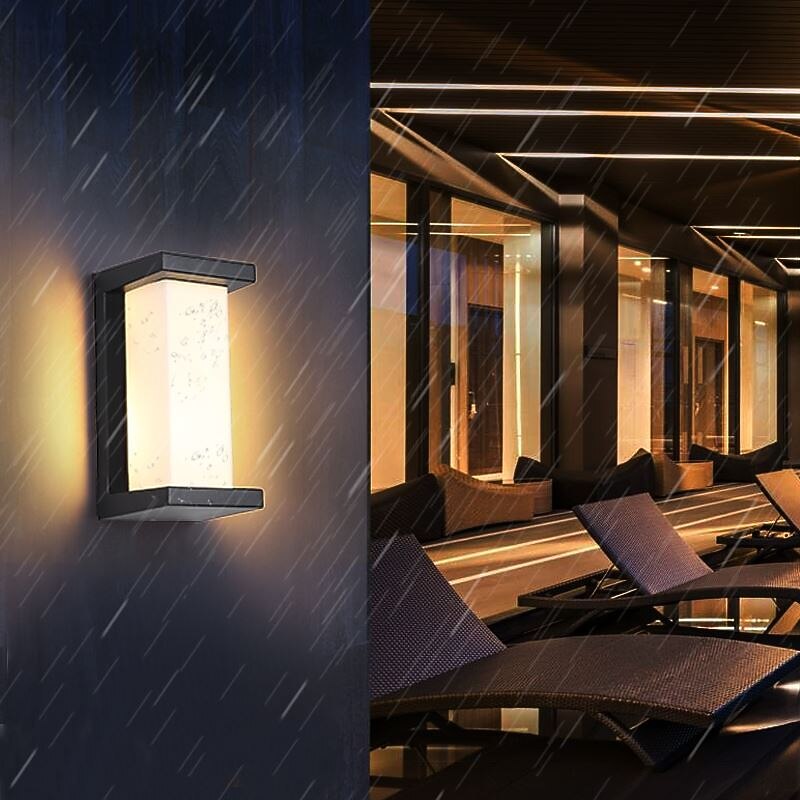 Modern Outdoor Wall Light LED Waterproof Courtyard Hallway Stair Light Acrylic Wall Lights 220-240V 10 W 2025 - CAD $177.99 –P5