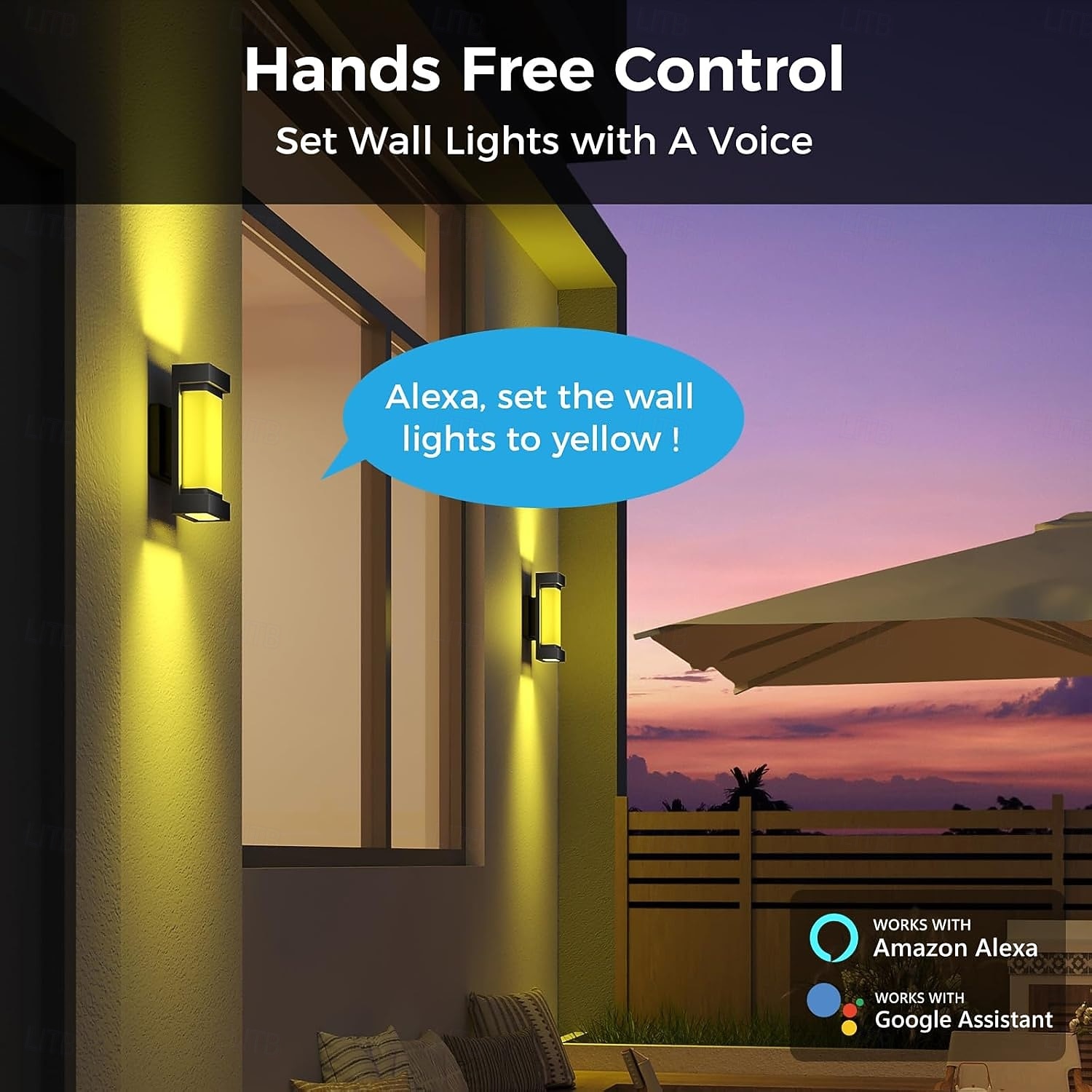 LED Outdoor/Indoor Wall Lamp 2 Heads Tuya Amat App Adjustable Beam Angle LED Porch Lamp Outdoor Lamp 110-240V 2025 - CAD $182.16 –P7