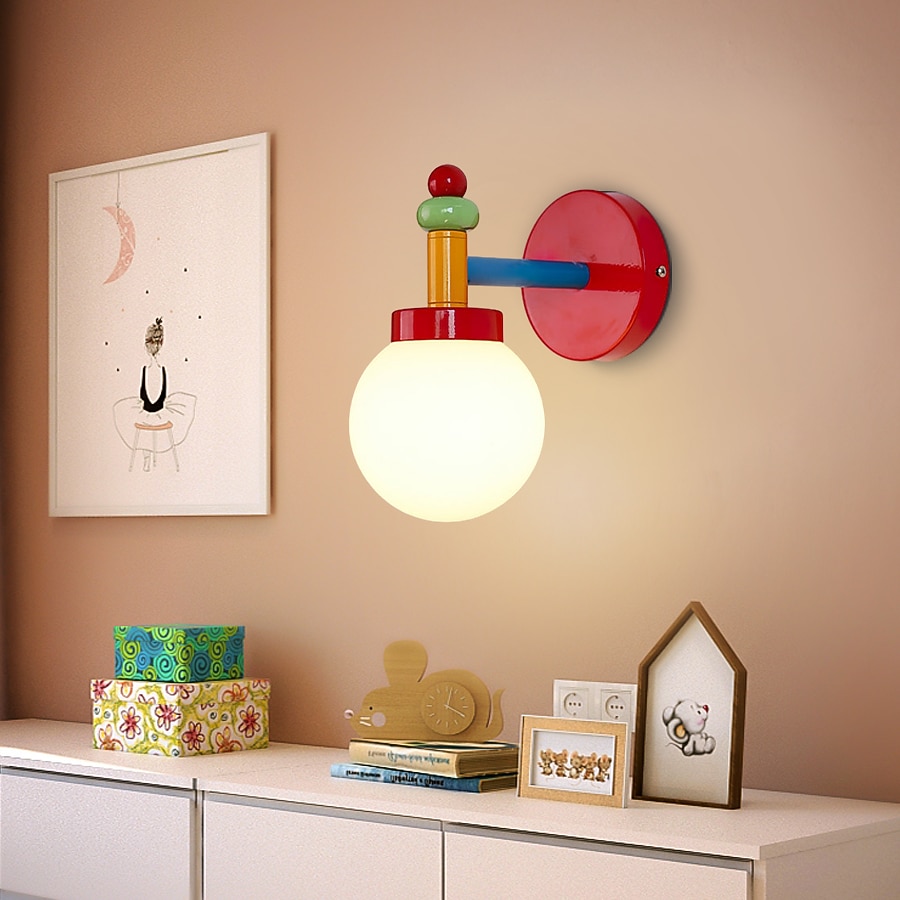Children's Room Wall Sconce G9 Glass Light Indoor Decorative Fixture Kindergarten Classroom Decorative Lighting 110-240V 2025 - CAD $176.99 –P7