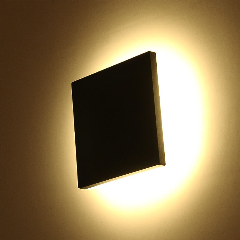 1-Light 15cm LED Waterproof Wall Light Rectangular Design Outdoor Wall Lights Modern Bedroom Outdoor Iron Wall Light 110-120v 220-240V 2025 - CAD $174.99 –P6