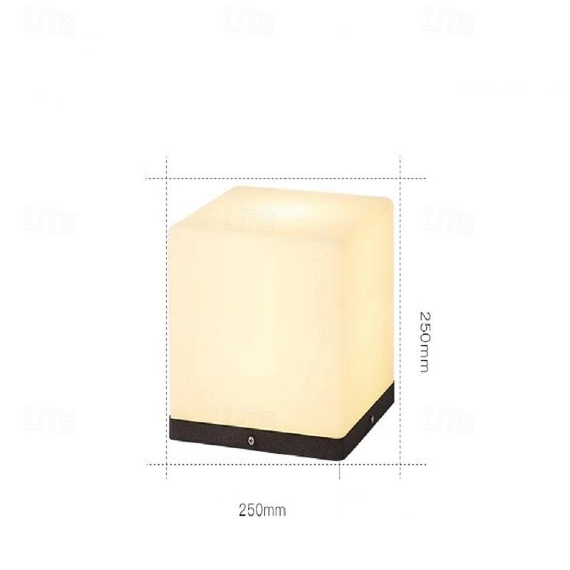LED Outdoor Wall Lights Warm White 20/25/30/40cm Garden Post Patio Light Outdoor Square Pillar Lamp Simplicity IP54 Waterproof Garden Yard Pillar Lamps 3000K 2025 - CAD $169.99 –P3