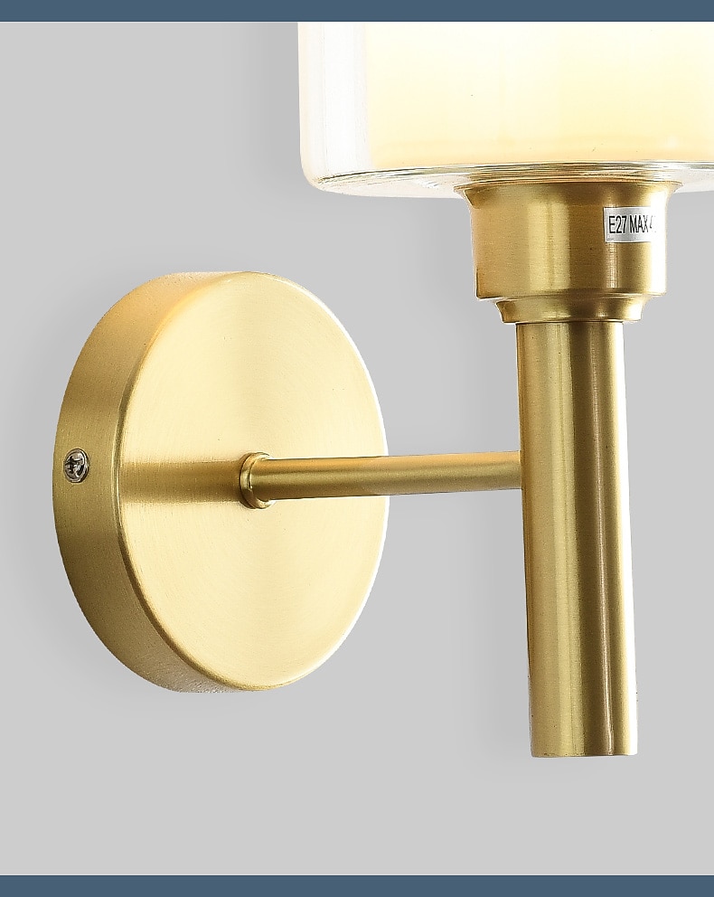 Modern Flush Mount Wall Lights LED Living Room Bedroom Copper Wall Light 220-240V 2025 - CAD $169.99 –P9