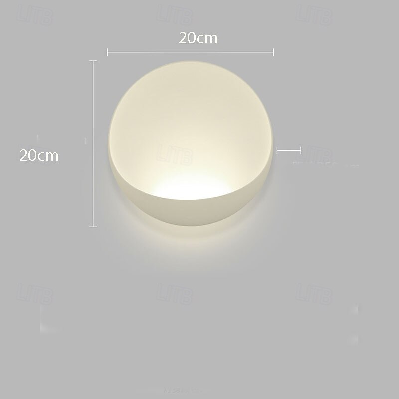 Modern Minimalist Round Aluminum LED Wall Sconce Lamp Indoor Modern Indoor Wall Lights Bedroom Metal Wall Light 110-240V 10W 2025 - CAD $137.99 –P1