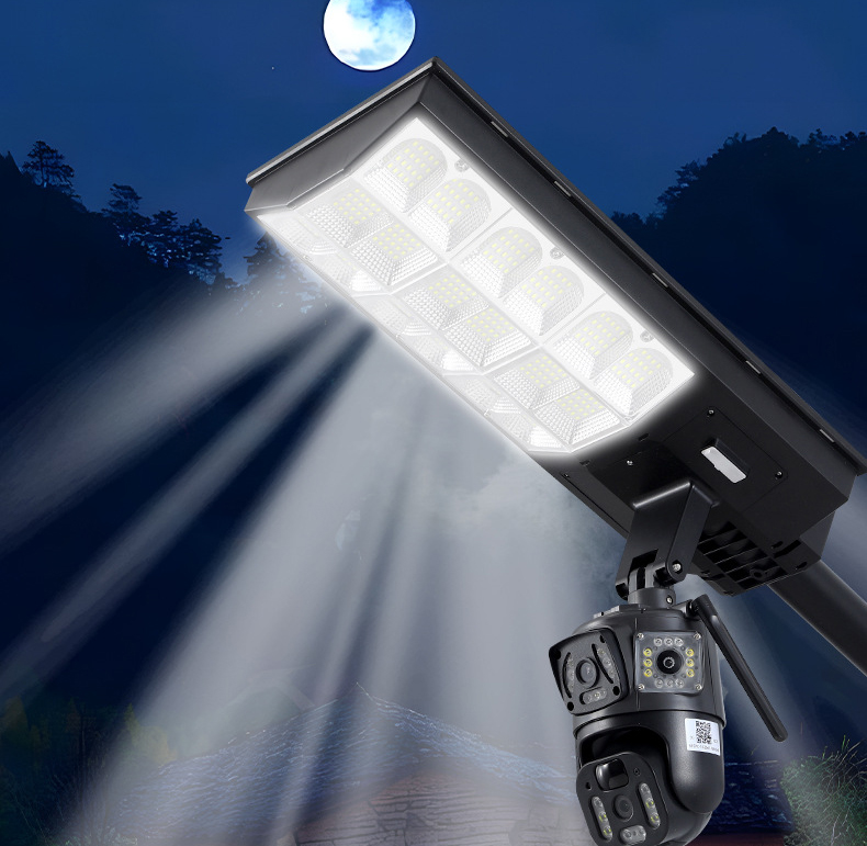 TOPLLY LED Solar Light with monitoring Camera,1000W, 30AH Light battery