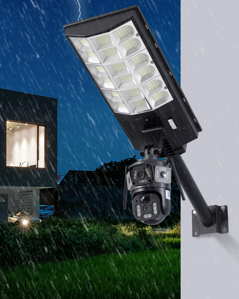 TOPLLY LED Solar Light with monitoring Camera,1000W, 30AH Light battery