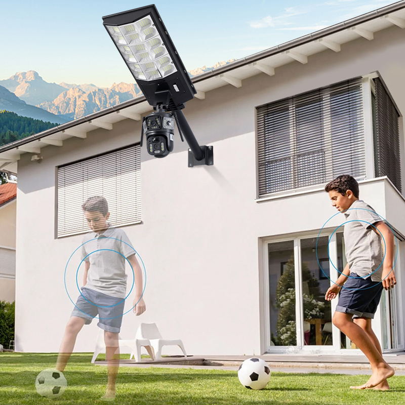 TOPLLY LED Solar Light with monitoring Camera,1000W, 30AH Light battery