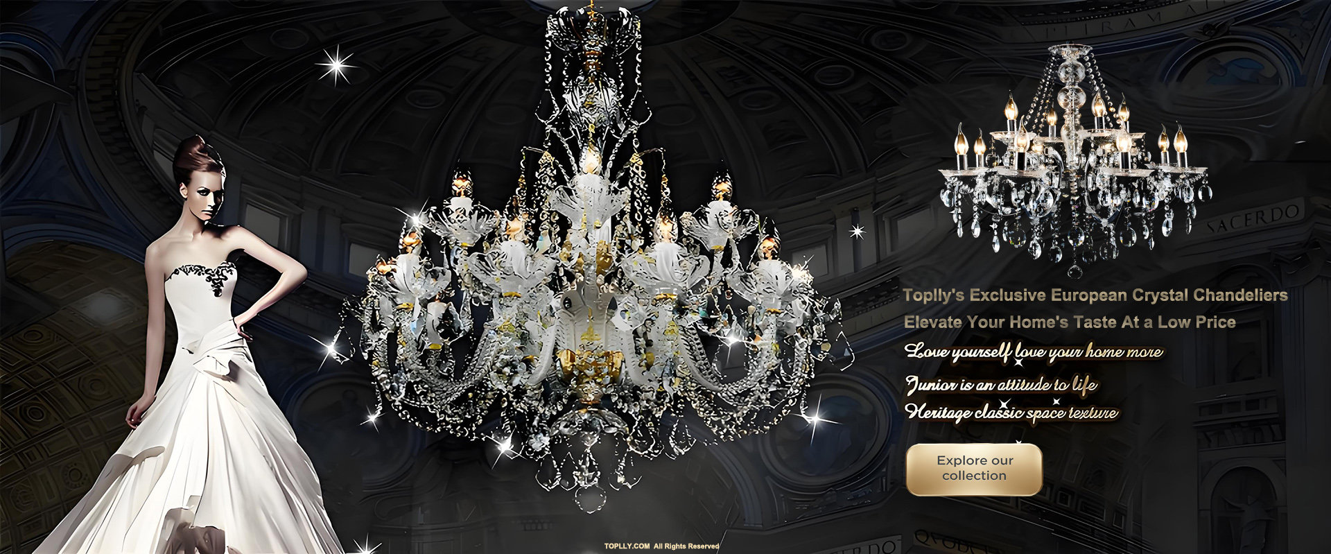 European Crystal Chandelier
